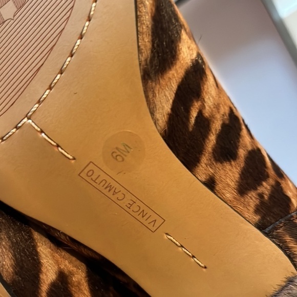 Leopard print sassy sexy kitten heel mid calf boots size 6 NEW Vince Camuto - Picture 7 of 7